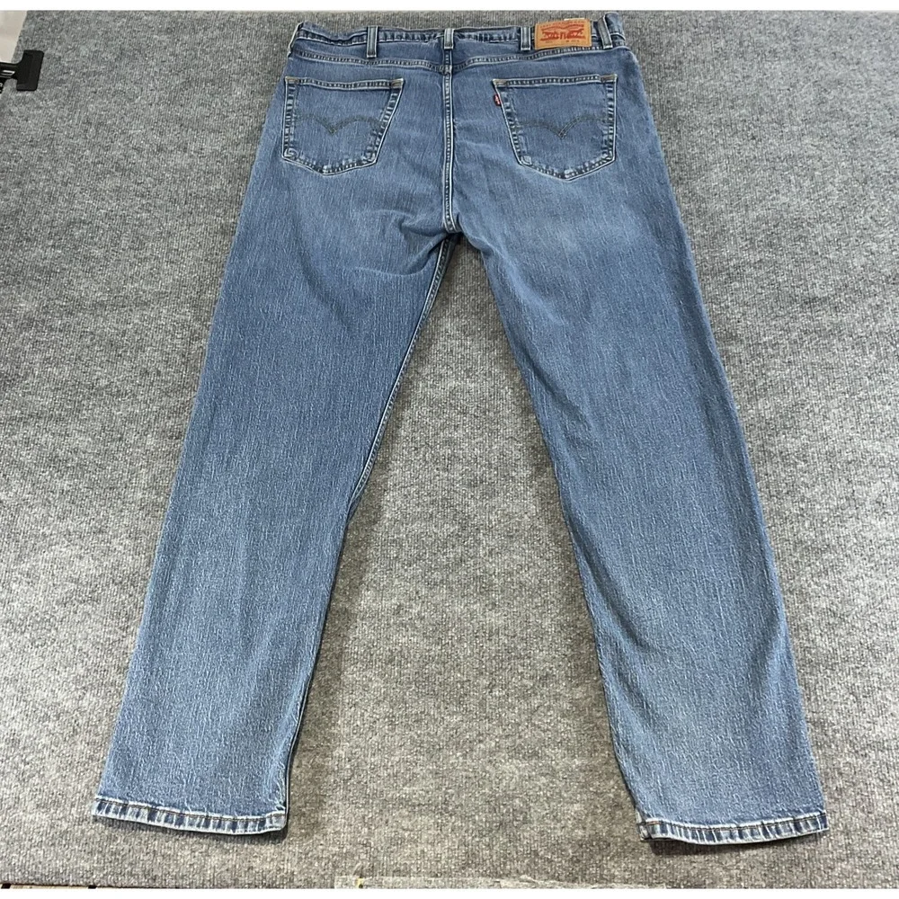 Levi's 505 Regular Fit Jeans 40x32 Blue Medium Wash Straight Leg Classic Denim P